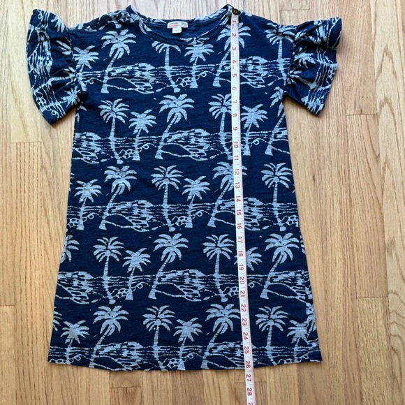 Crewcuts Girls Blue Cover-Up/Dress with Palm Trees (size 8) - Picture 8 of 9